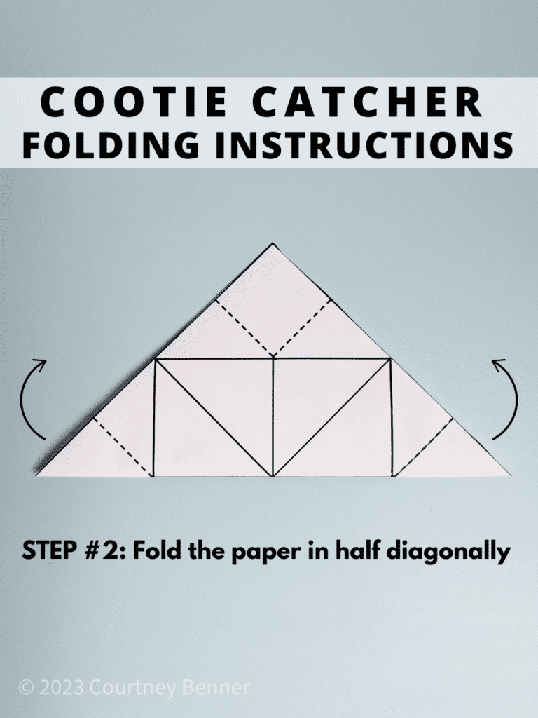 cootie catcher folding instructions