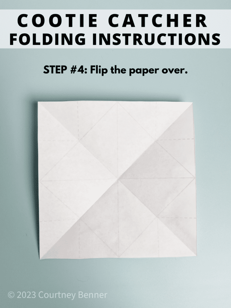 cootie catcher folding instructions