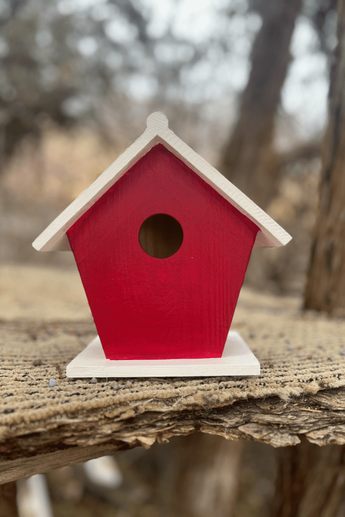 wooden bird house